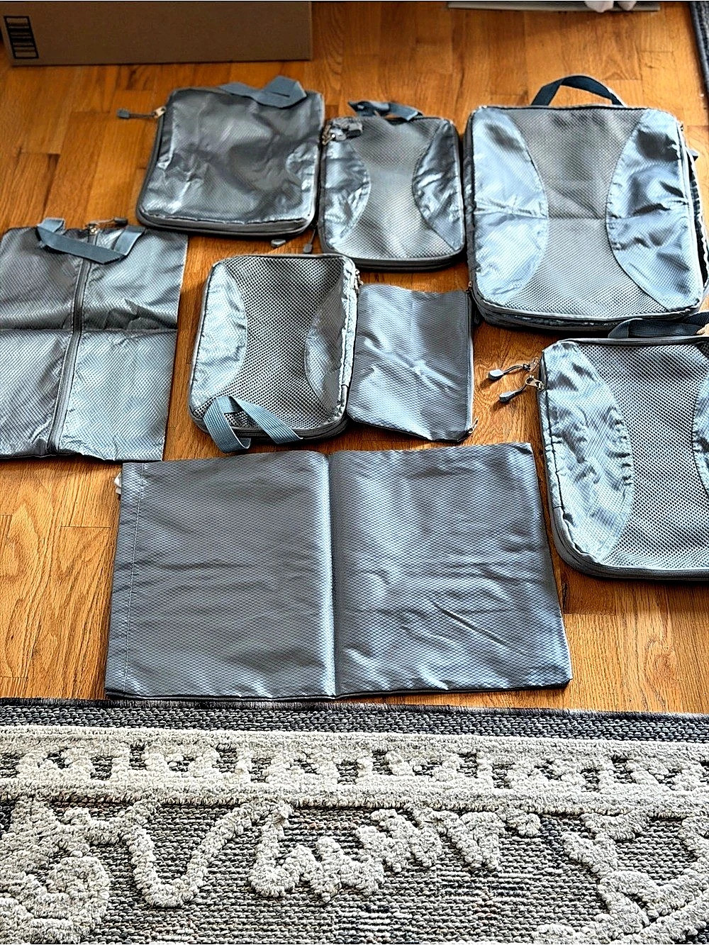 Gray Travel Organizer Set